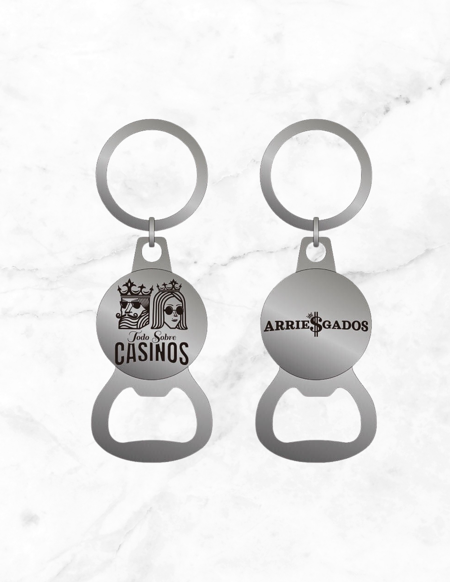 KEYCHAIN WITH ARRIESGADOS LOGO