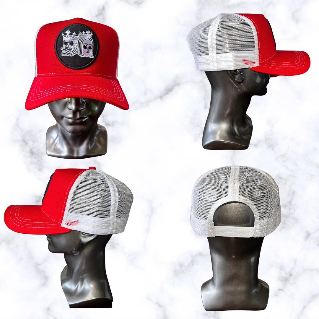 ARRIESGADOS Trucker Hat LOGO RED Adjustable Baseball Cap